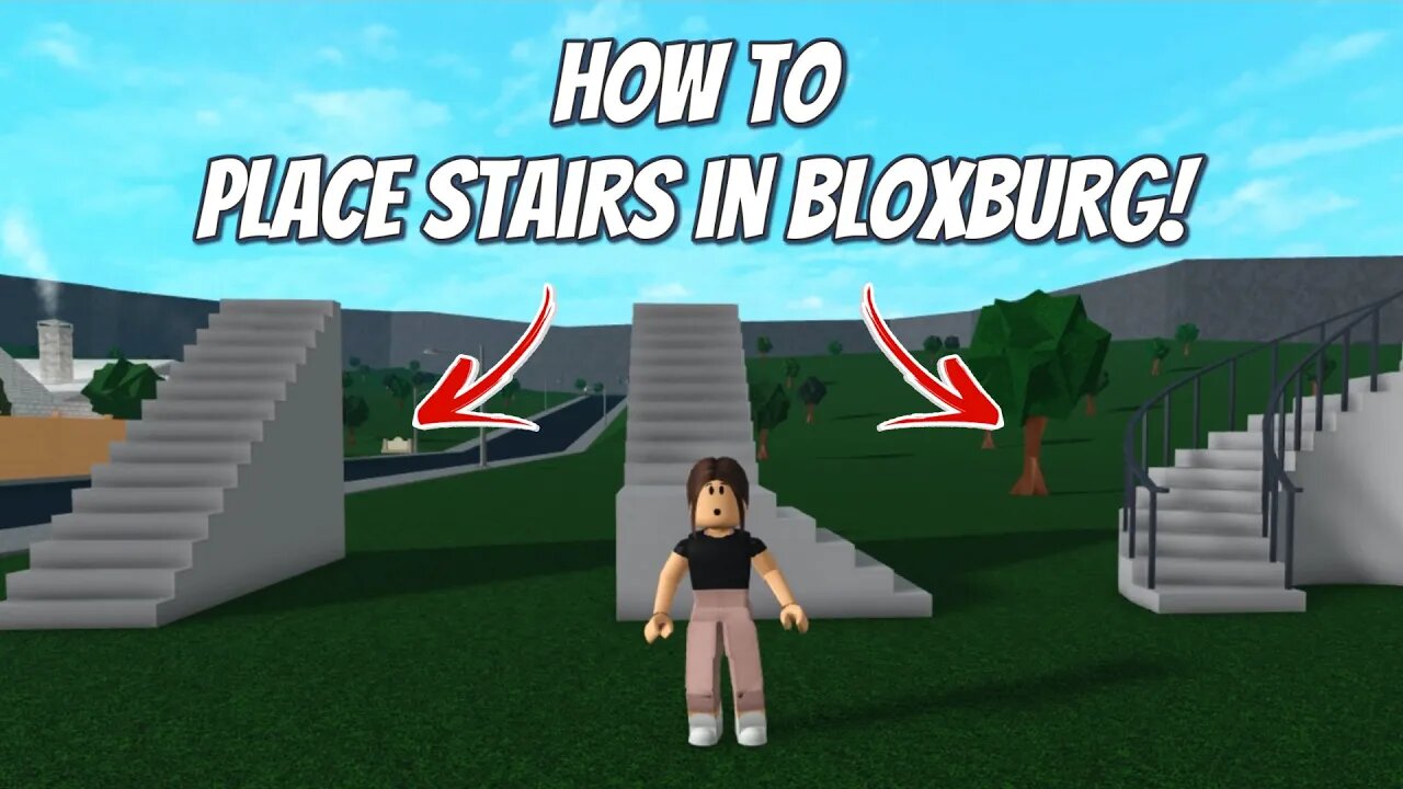 How To Place Stairs In Bloxburg EASY!