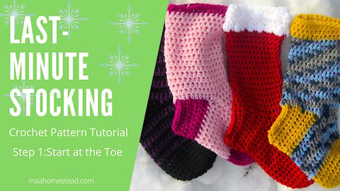 Last-Minute Stocking: Crochet Pattern Tutorial