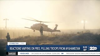 Reactions varying on president pulling troops out of Afghanistan