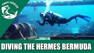 The Hermes shipwreck. Diving Bermuda