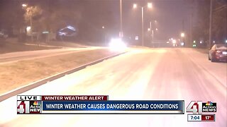 Winter weather causes dangerous road conditions