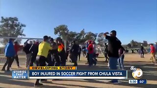 Boy injured in soccer fight from Chula Vista