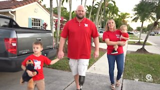 Wounded veteran awarded new home in Jupiter Farms