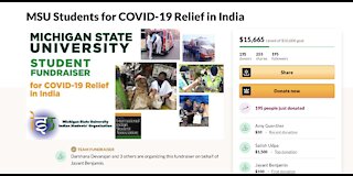 MSU students raise money for COVID-19 relief in India