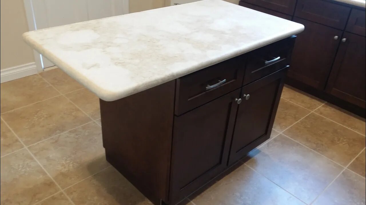 Kitchen Island Installation QUICK AND EASY DIY