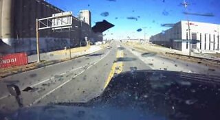 Illegal turn causes a highway crash