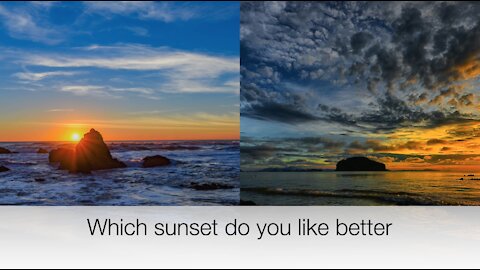 Which sunset do you like better