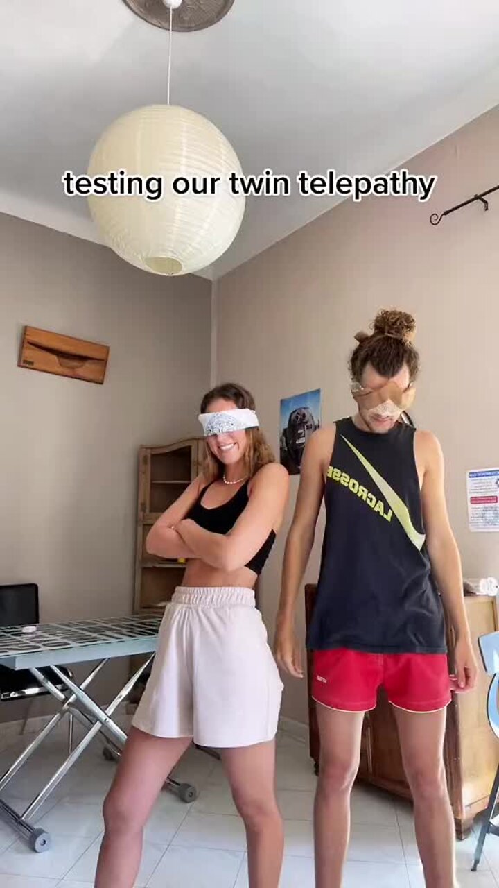 Brother And Sister Blindfold Themselves And Dance To High School Musical Songs To Test Their