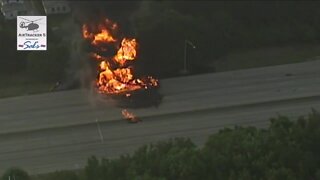 1 person confirmed dead after fiery crash closes Route 8 in Akron