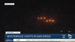 What were those mysterious lights seen across San Diego?