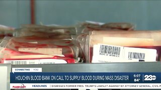 Houchin Blood Bank on call to supply blood during mass disaster