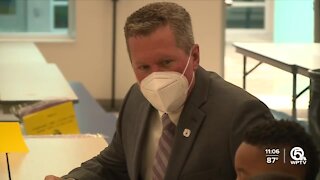 Palm Beach County Superintendent Michael Burke speaks about new school year, face mask mandate