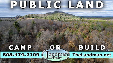 Wooded Property Camp or Build ADJOINING PUBLIC LAND Video Tour - Landman Realty LLC