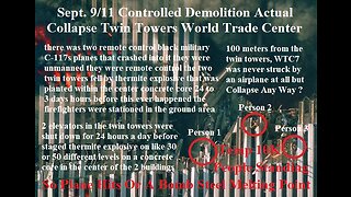 Hoax National Terrorist Attacks Controlled Demolition Actual Collapse Twin Towers