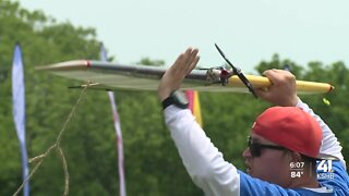 Model airplane enthusiasts from around the country gather at Lake Jacomo