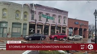 Storms rip through downtown Dundee