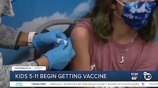Children age 5-11 begin receiving COVID vaccine