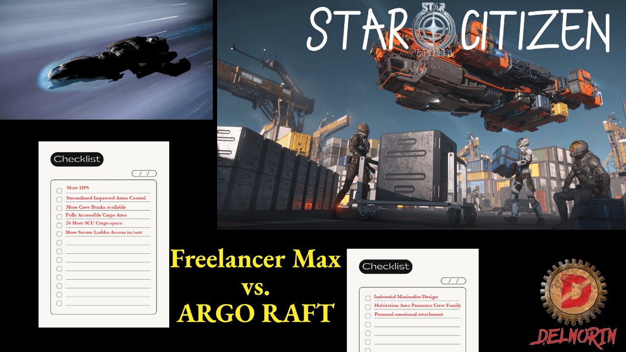 Star Citizen [ Freelancer Max vs ARGO .T. Review ] #Gaming #Live