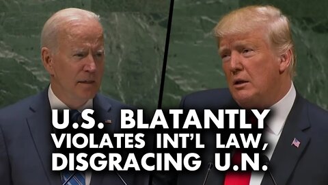 Biden, like Trump, breaks international law, violating UN neutrality by blocking countries
