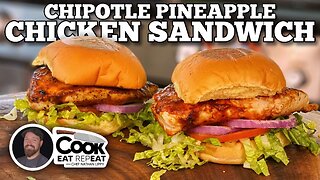 Chipotle Pineapple Chicken Sandwich | Blackstone Griddles