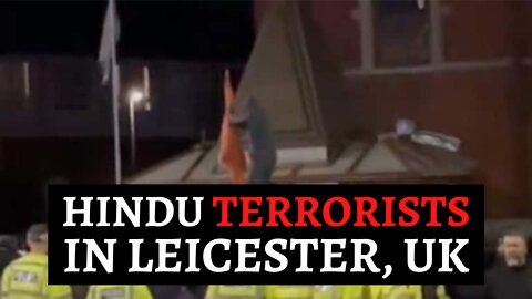 Hindus Show The Terroristic Nature Of Hinduism In Leicester, UK