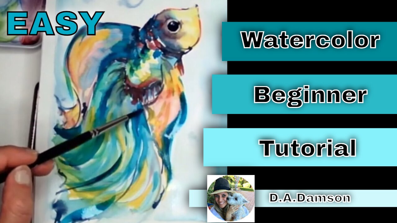 Watercolor painting for beginners (simple and easy) 