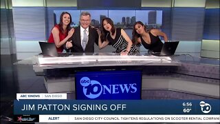 Jim Patton signs off from ABC 10News morning show