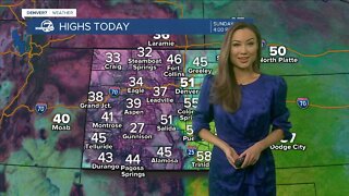 Dry and warmer across CO Sunday