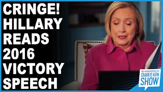 CRINGE! Hillary Reads 2016 Victory Speech