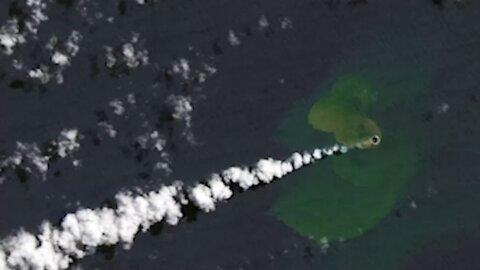 Volcanic Eruption Forms Baby Island In Pacific Ocean