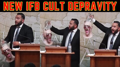 New IFB Cult Puppet Pastor Bruce Mejia Holds Up Severed Head At The RHPC