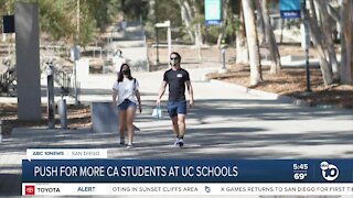 Push for more California students at UC schools