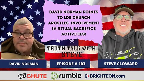 David Norman Points to LDS Church Apostles' Involvement in Ritual Sacrifice Activities!