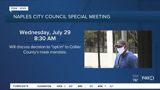 Naples City Council holds meeting to discuss masks