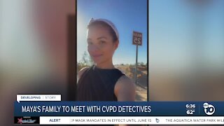 Maya Millete's family to meet with CVPD detectives