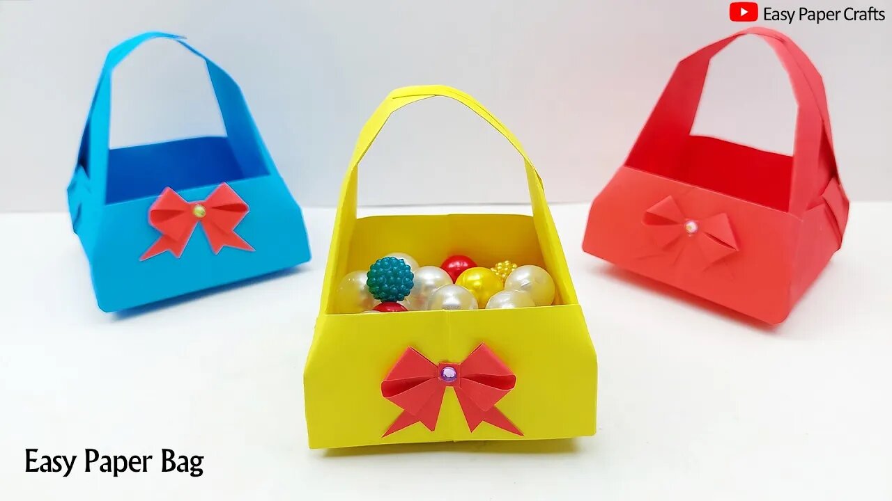 DIY MINI PAPER BAG / Paper Craft / Easy Origami Bag DIY / Paper Crafts Easy  / Origami : r/somethingimade