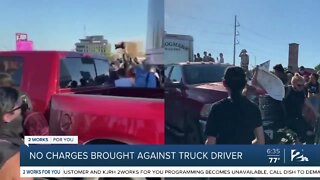 No charges brought against truck driver
