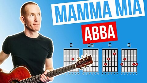 Mamma Mia ★ ABBA ★ Acoustic Guitar Lesson [with PDF]