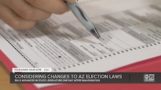 State lawmakers considering changes to Arizona election laws