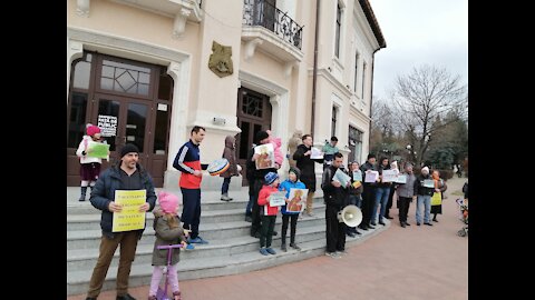 Protest Impotriva mastii si a vaccinarii obligatorii, Piatra Neamt, 5 martie 2021