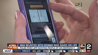Man reunited with woman who saved his life