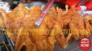 crispy fried chicken korean street food