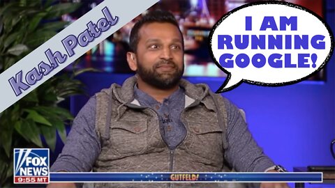 Kash Patel on Gutfeld: “I Am Running Google, Not That Other Brown Guy!” - What Could That Mean? :)