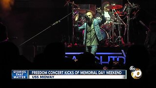 USS Midway Freedom Concert kicks off Memorial Day weekend