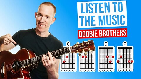 Listen To The Music ★ Doobie Brothers ★ Acoustic Guitar Lesson [with PDF]
