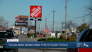 Tulsa man searching for stolen tools