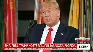 Former President Donald Trump holds rally in Sarasota, Florida