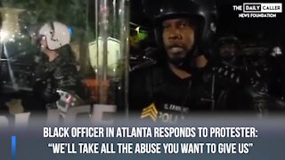 Protestors Harass Black Police Officer and He Responds with Pure Class