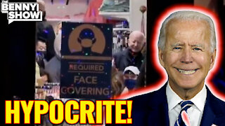 HYPOCRITE: Biden Caught Ignoring Mask Rules