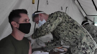 COVID-19 Vaccine at US Naval Hospital Okinawa